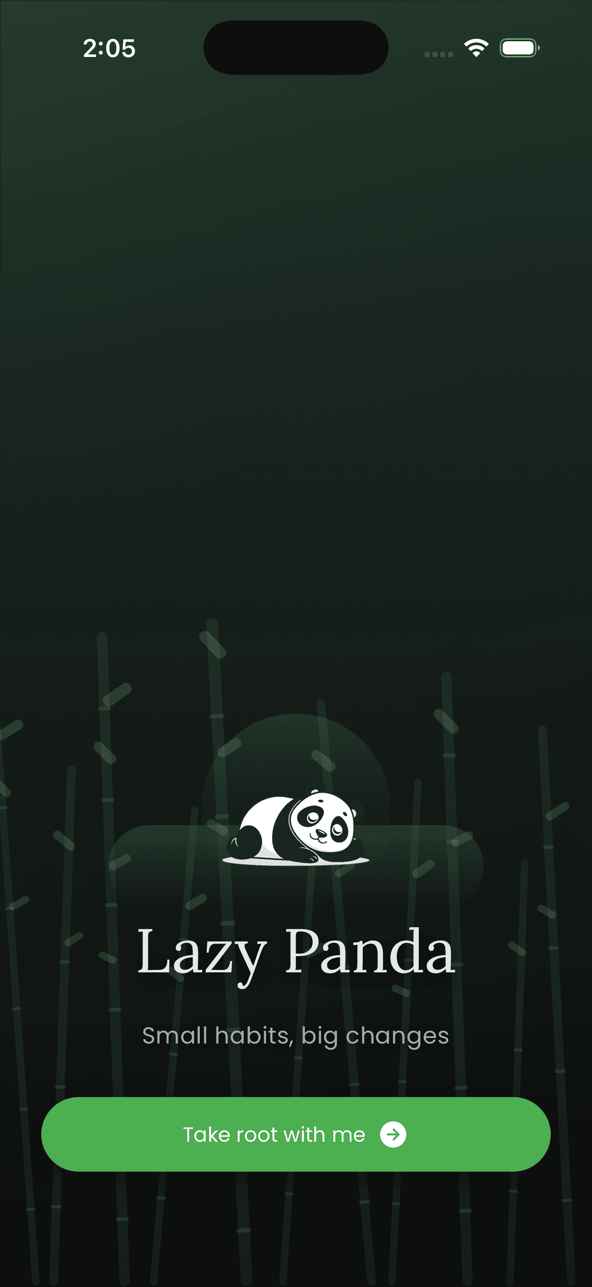 Lazy Panda — You didn’t come here to compete.