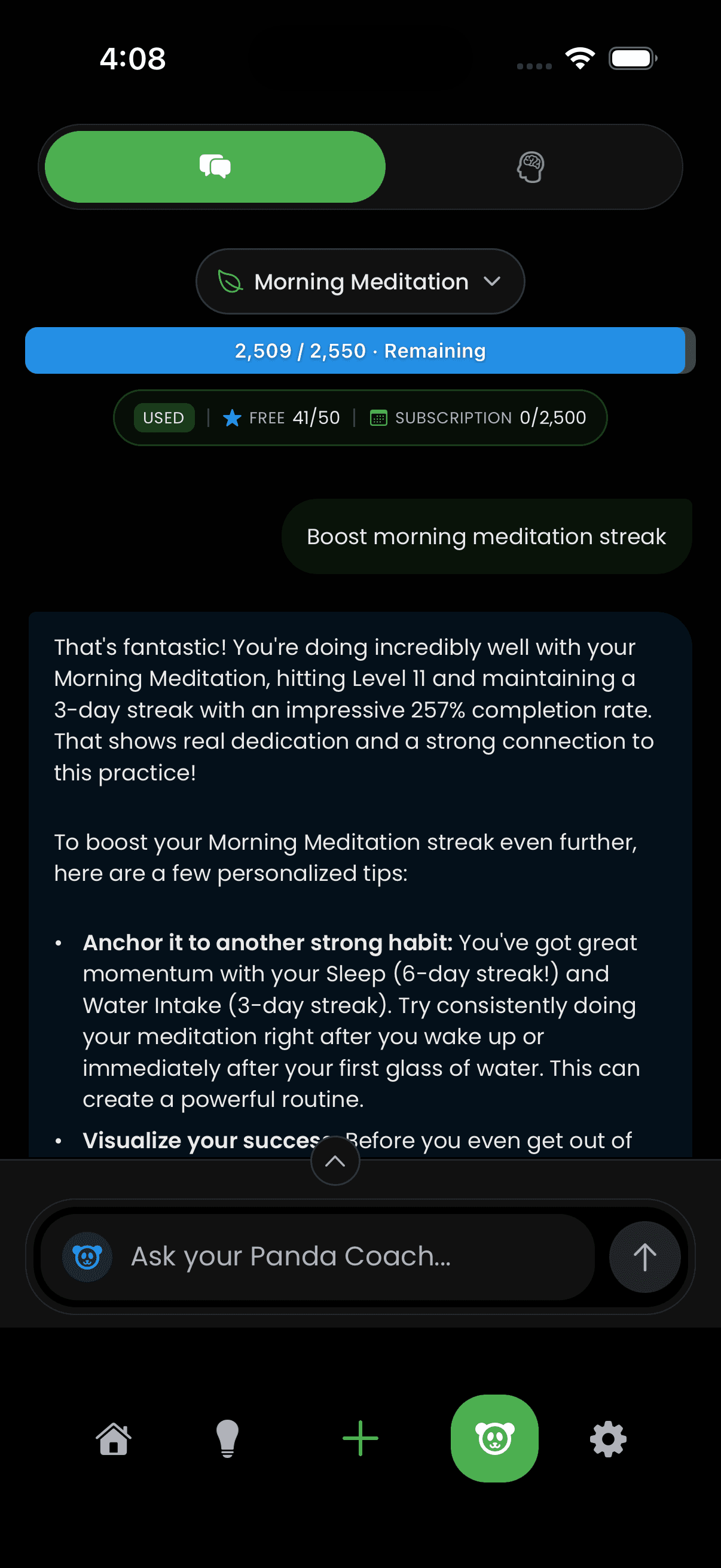 Lazy Panda — Ask the panda.