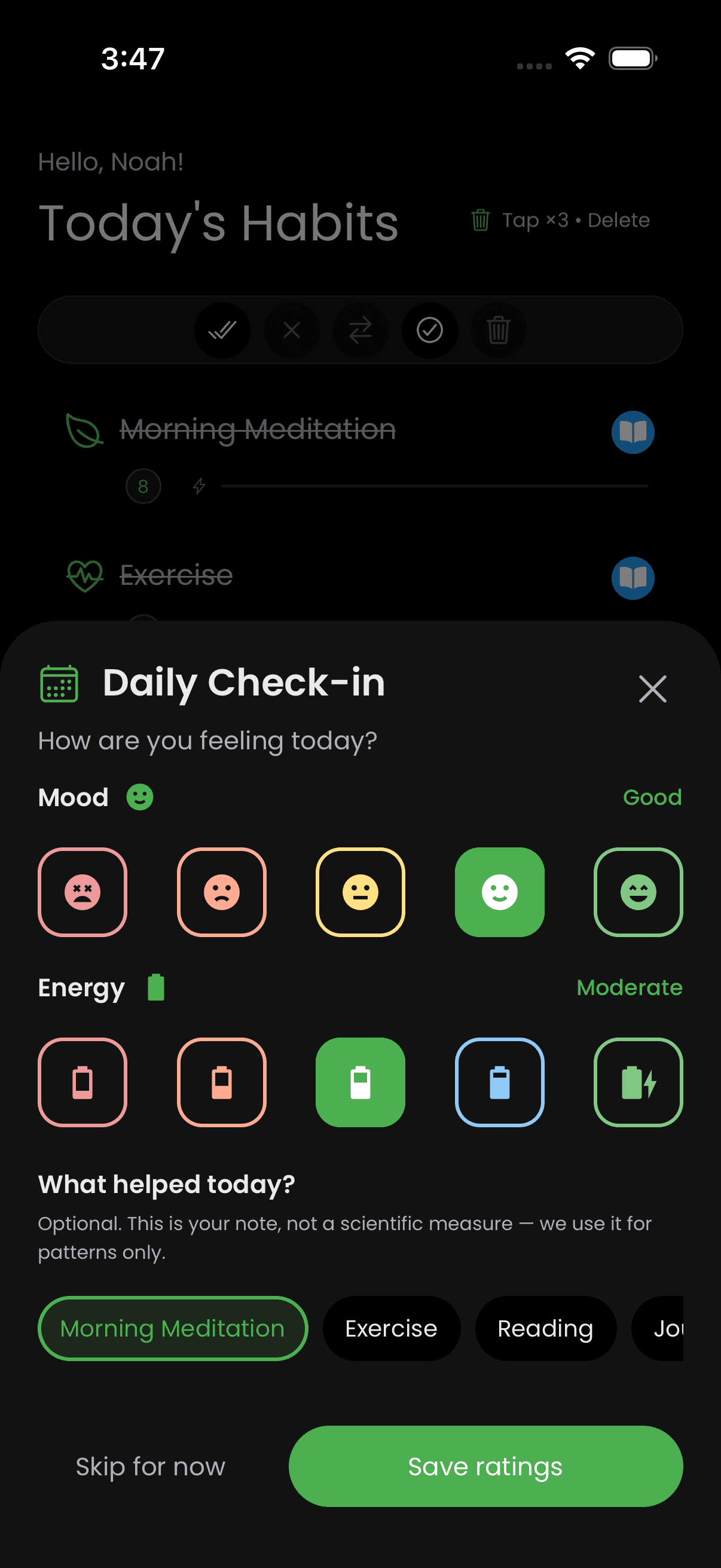 Lazy Panda — The feeling before the checkmark—and after.